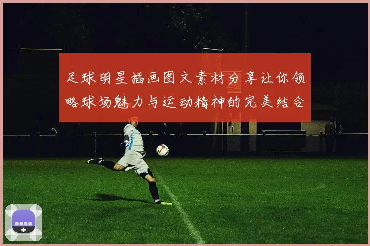 足球明星插画图文素材分享让你领略球场魅力与运动精神的完美结合
