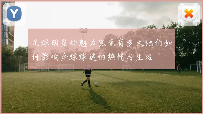 足球明星的魅力究竟有多大他们如何影响全球球迷的热情与生活