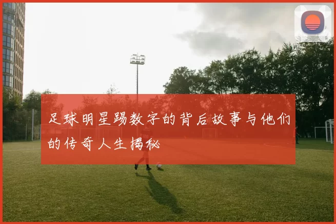 足球明星踢数字的背后故事与他们的传奇人生揭秘
